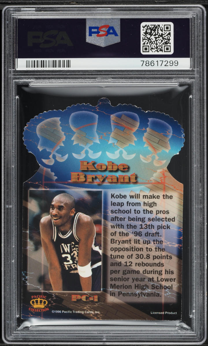 kobe bryant pacific collection card