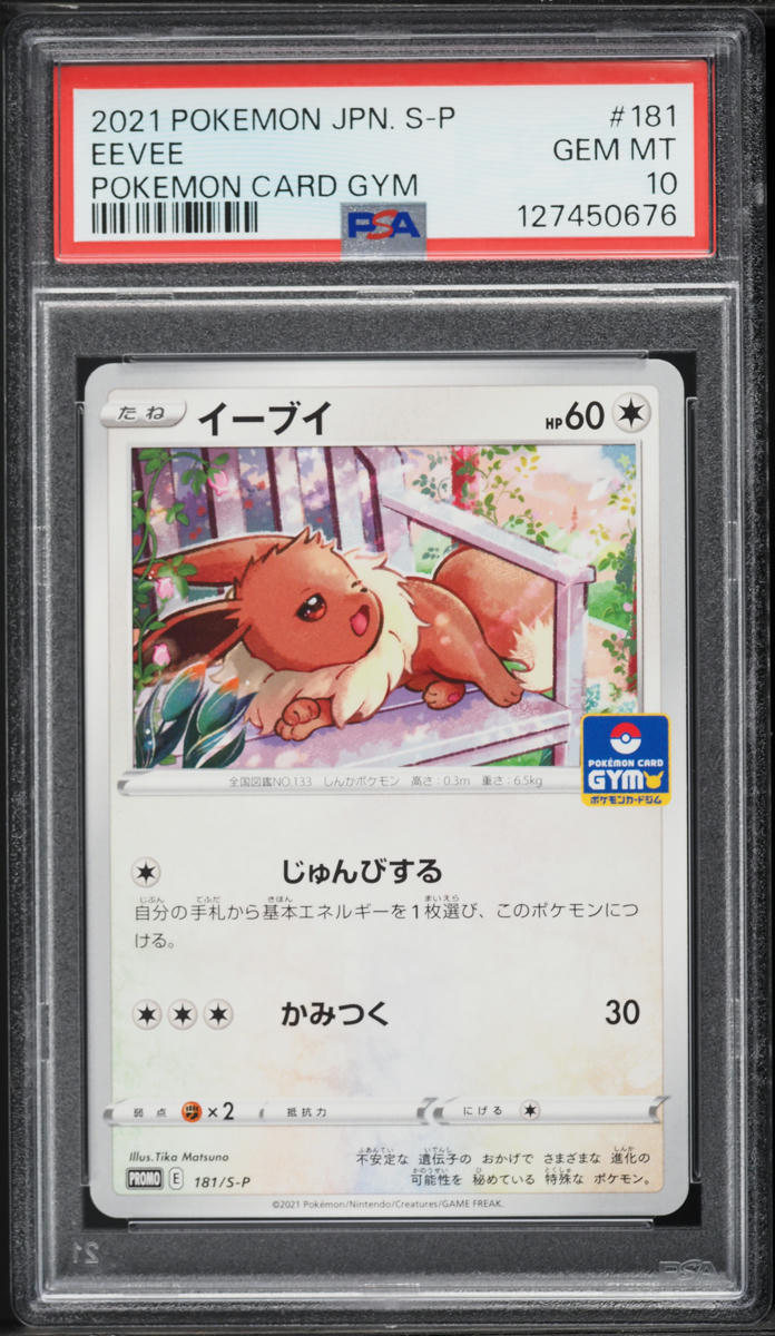 Sword & Shield Promo Card Japanese Pokemon Card - Eevee 075/S-P GYM PROMO Holo Rare (Near Mint) Pokemon Trading Cards Sword & Shield Promo Card Japanese Pokemon Card - Eevee 075/S-P GYM PROMO Holo Rare (Near Mint) Pokemon Trading Cards
