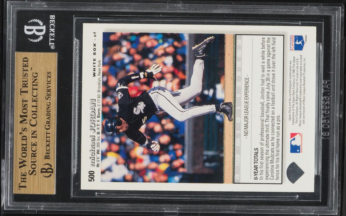 1995 Collector's Choice Michael Jordan #500 BGS 9.5 GEM MINT on