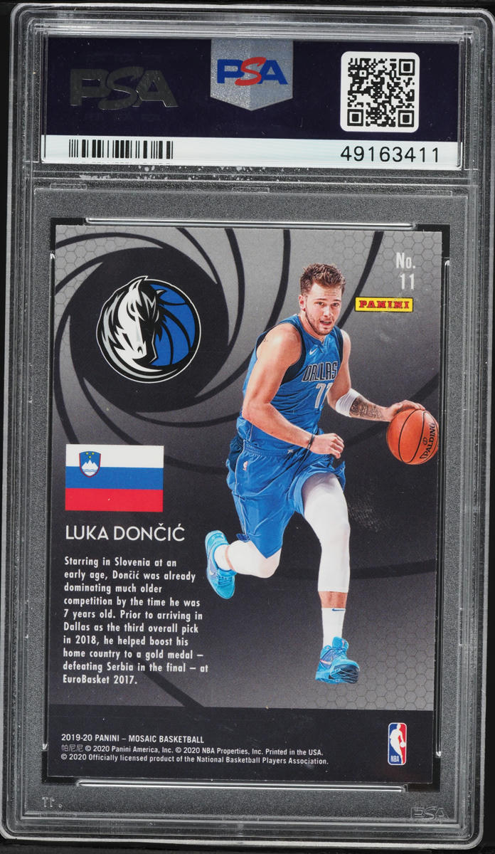 2019 Panini Mosaic International Men Of Mastery Luka Doncic #11 PSA 10 GEM MINT
