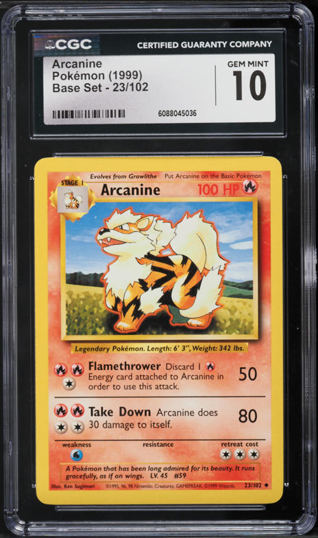 1995 arcanine pokemon card value 059/165 - Growlithe - 151 Retreat Cost 0059 Arcanine 1- Base Set