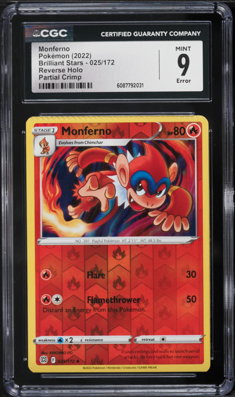 monferno pokemon card value 2009 Platinum #56 CGC 8.5 NM-MT+ on Fanatics Collect Base Set Type Monferno [Reverse Holo] #32 Prices