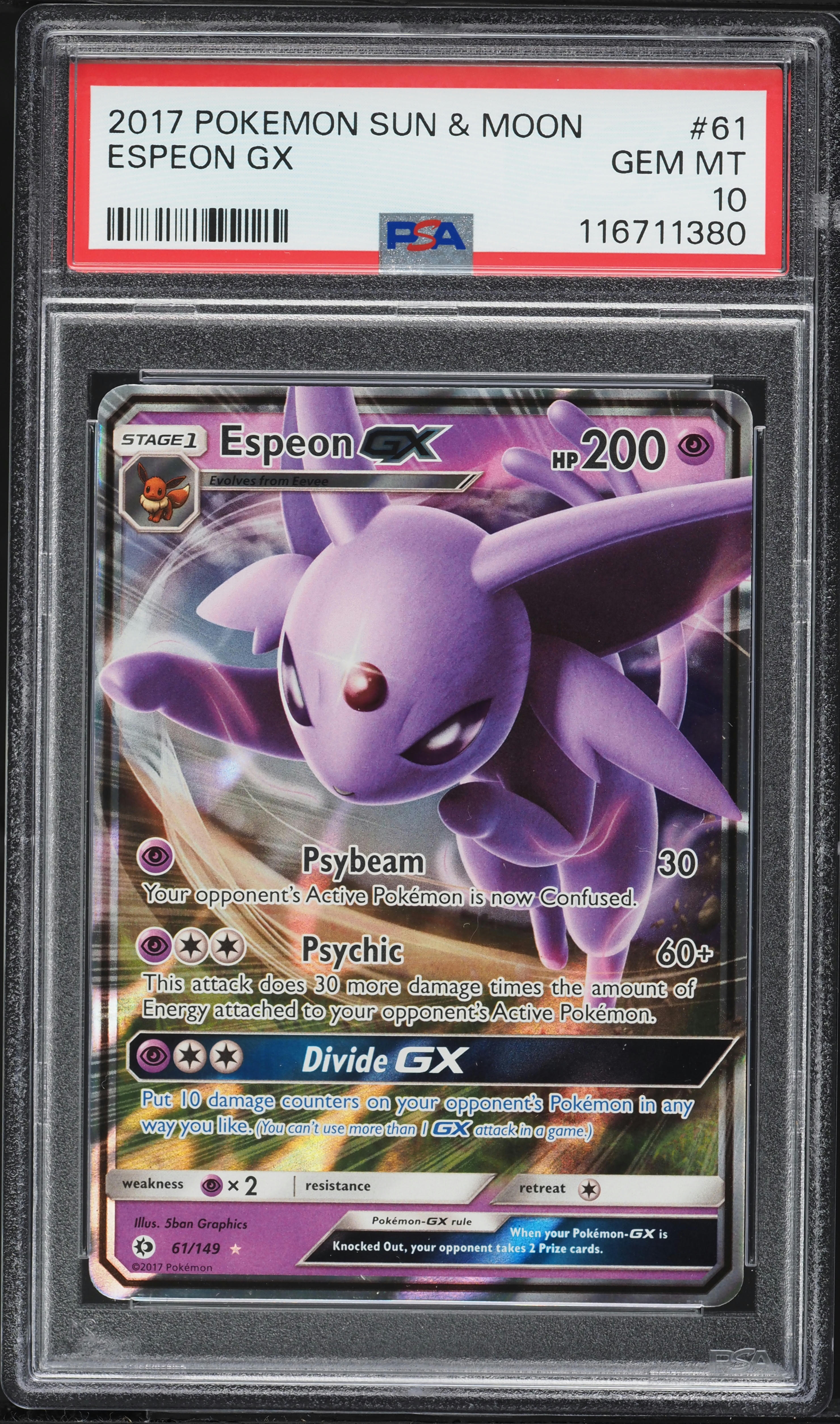 pokemon espeon gx card Espeon-GX (Sun & Moon 61)