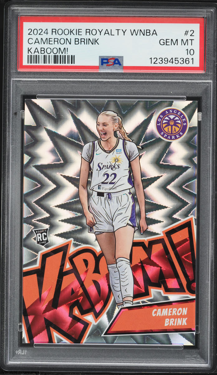 2024 Panini Rookie Royalty WNBA Kaboom! Cameron Brink ROOKIE #2 PSA 10 GEM MINT