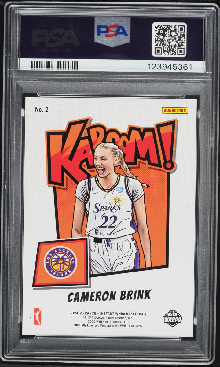 2024 Panini Rookie Royalty WNBA Kaboom! Cameron Brink ROOKIE #2 PSA 10 GEM MINT