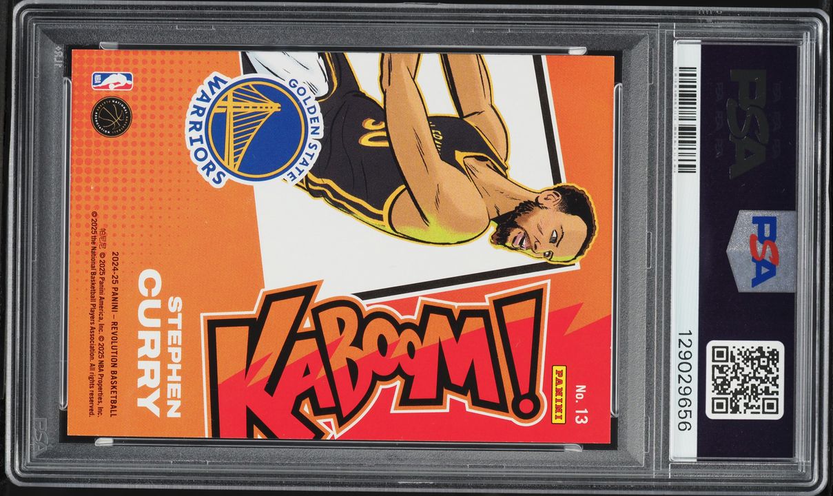 2024 Panini Revolution Horizontal Kaboom Stephen Curry #13 PSA 9 