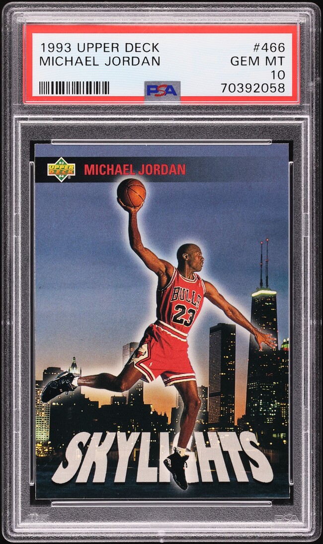 1993 Upper Deck Skylights Michael Jordan #466 PSA 10 GEM MINT on