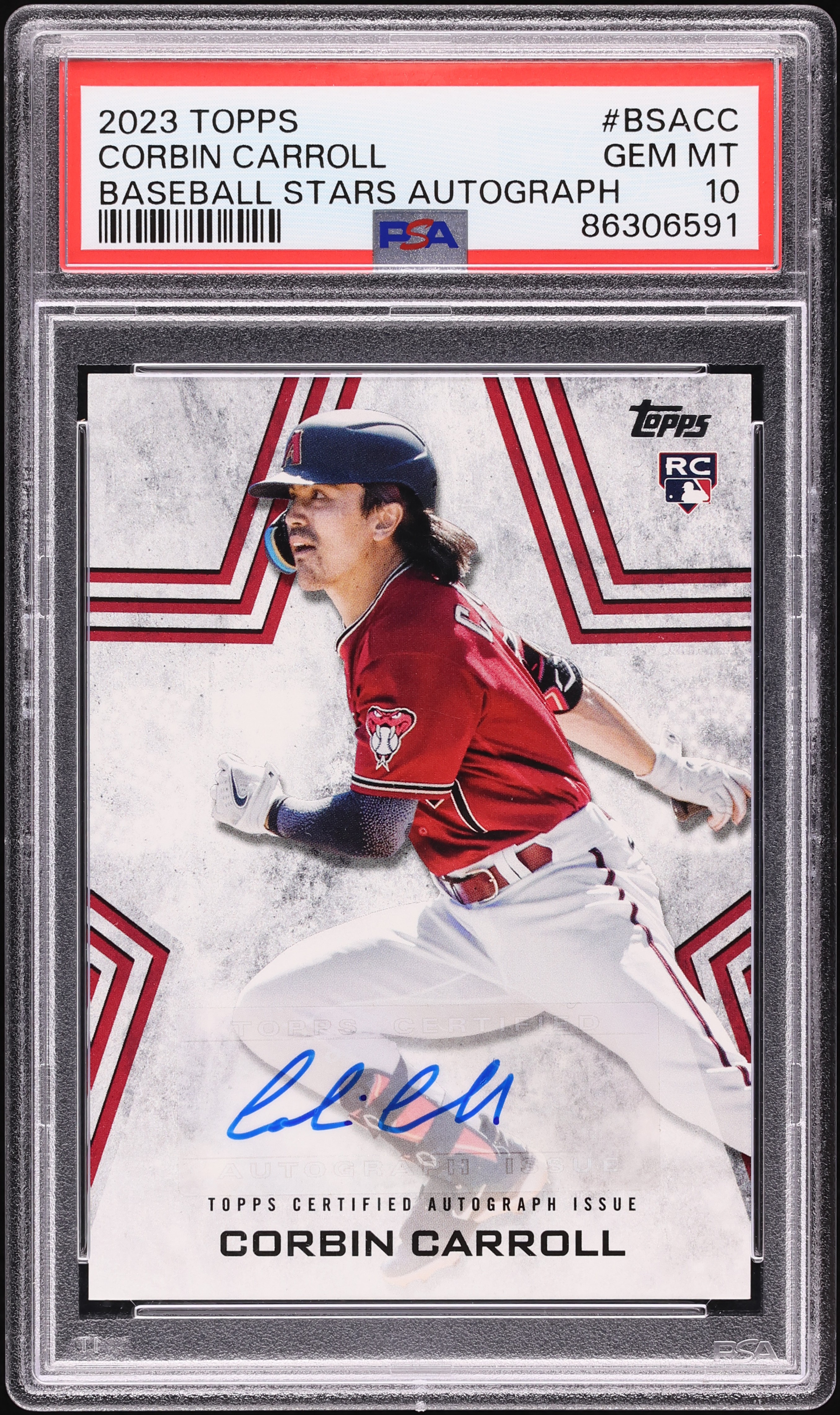 Corbin Carroll 2022 Topps Pro Debut Green Auto /99 AUTO Diamond