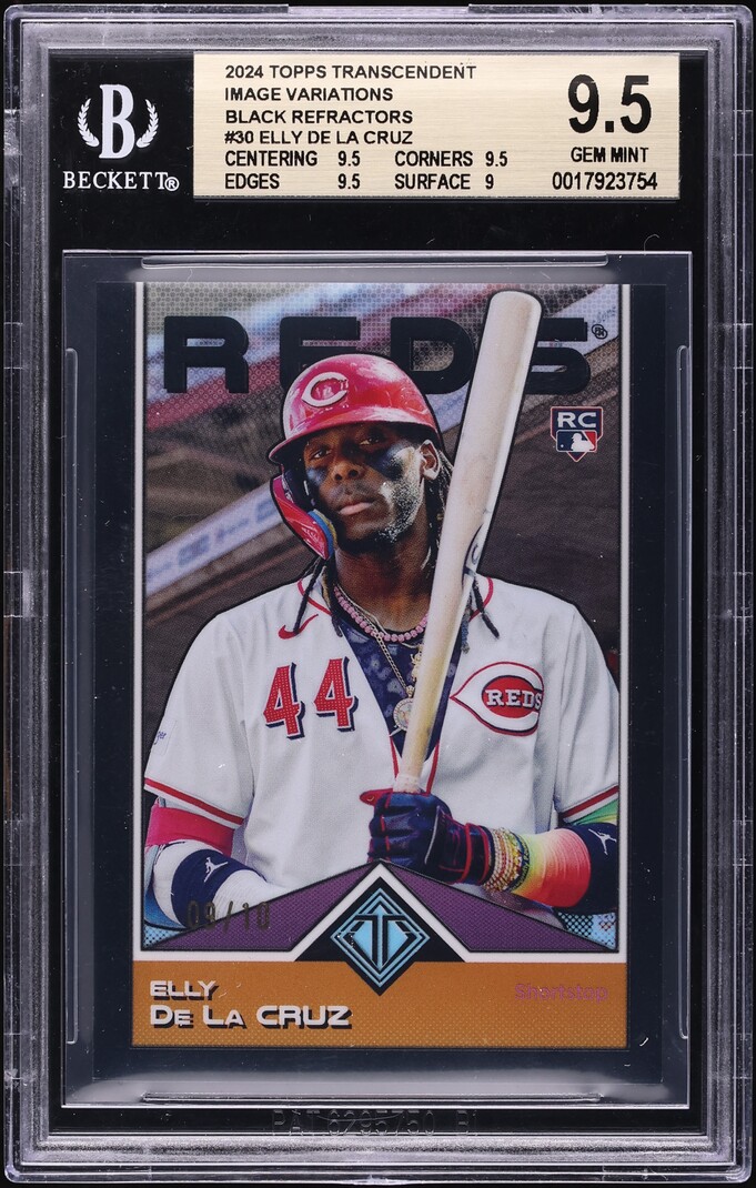 スポーツ選手 TOPPS DEFINITIVE 2024 Topps Transcendent Variation Black Refractor Elly De La Cruz