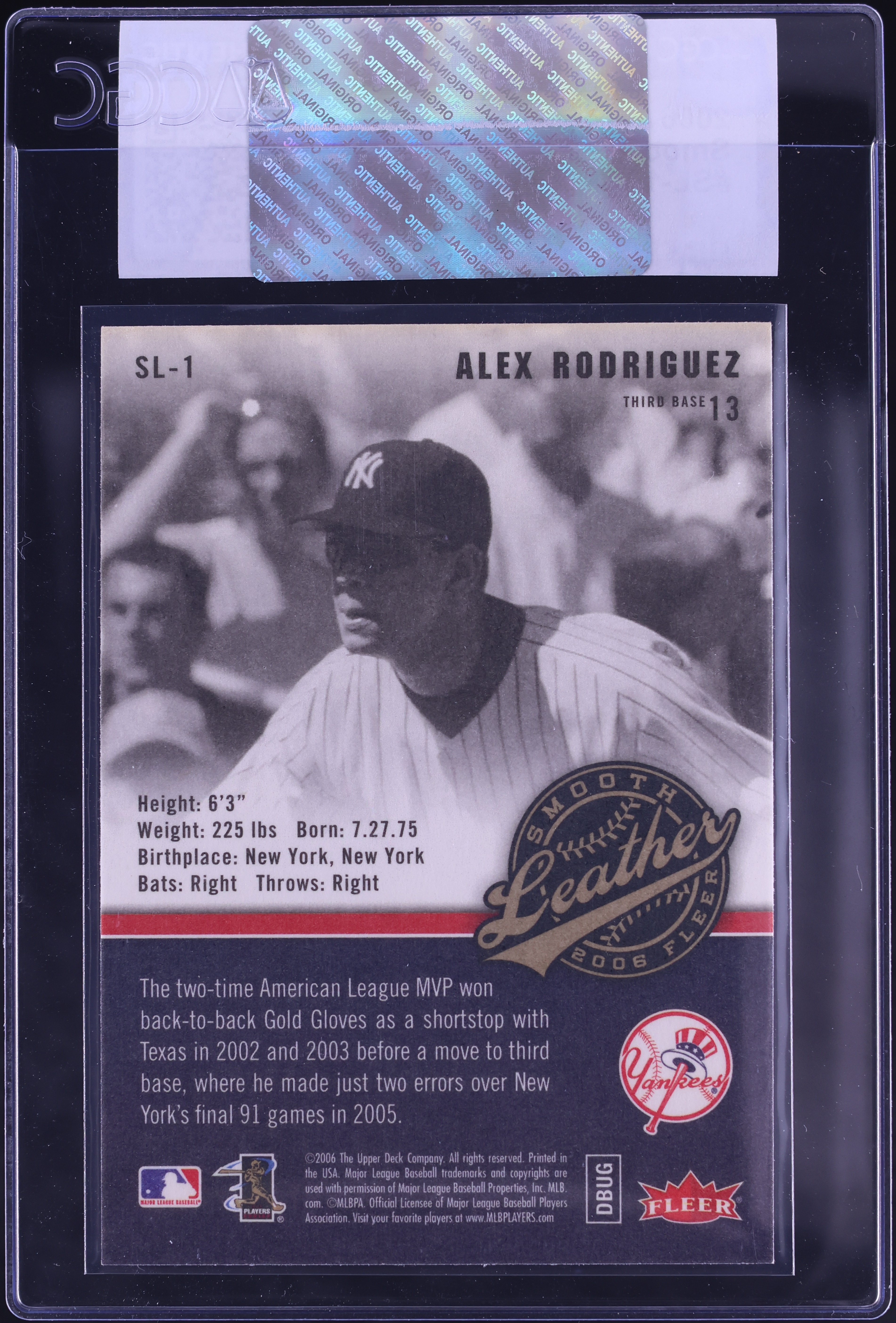 2006 【証明書付き】Alex Rodriguez 2006 Game Used Nike Wristband