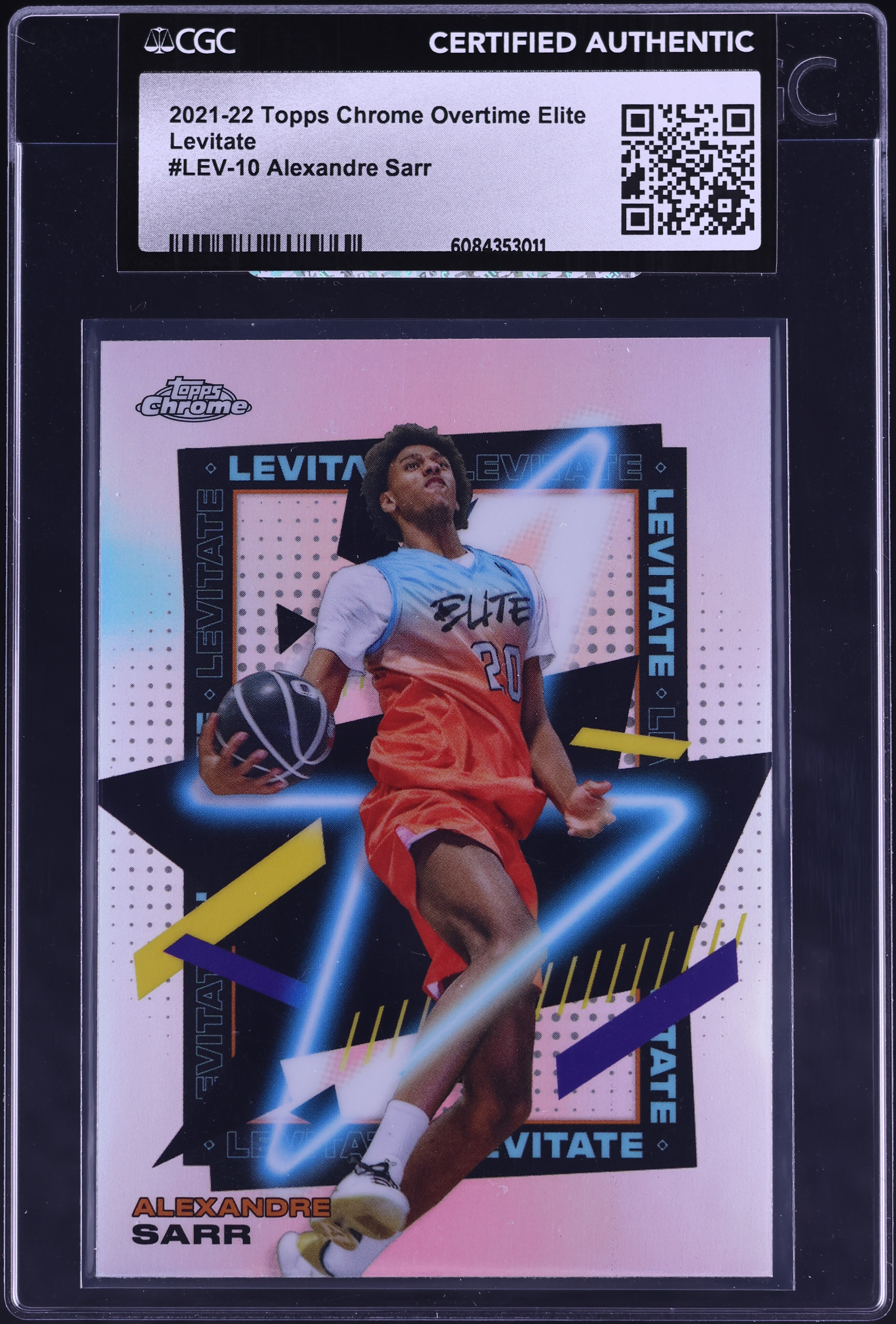 2021 Topps Chrome Overtime Elite Levitate Alexandre Sarr ROOKIE