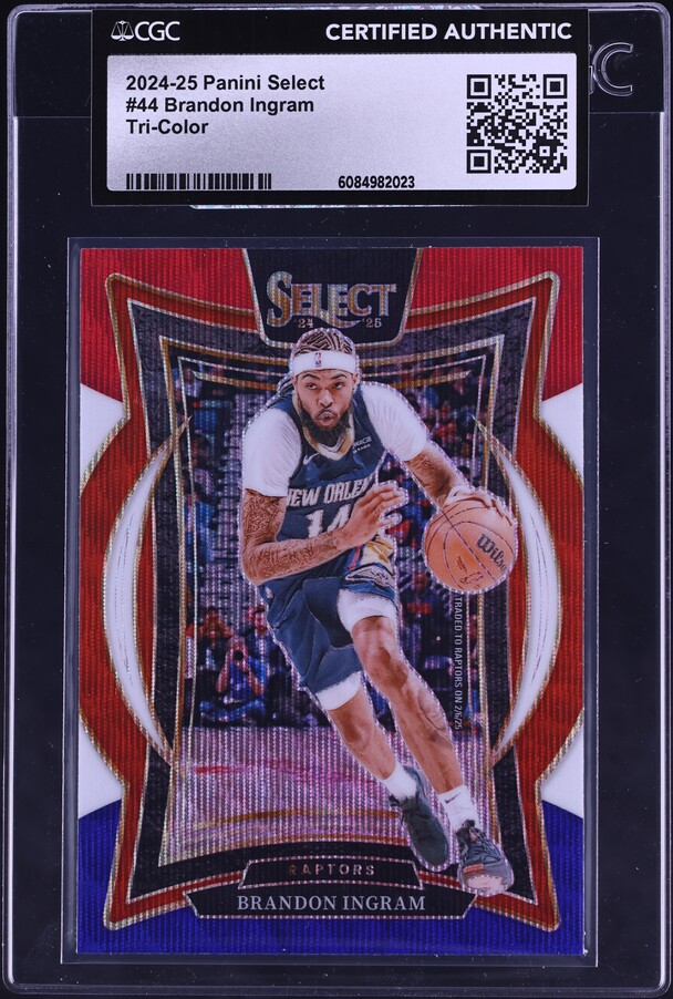 2024 Select Concourse Tri-Color Brandon Ingram #44 CGC AUTH on