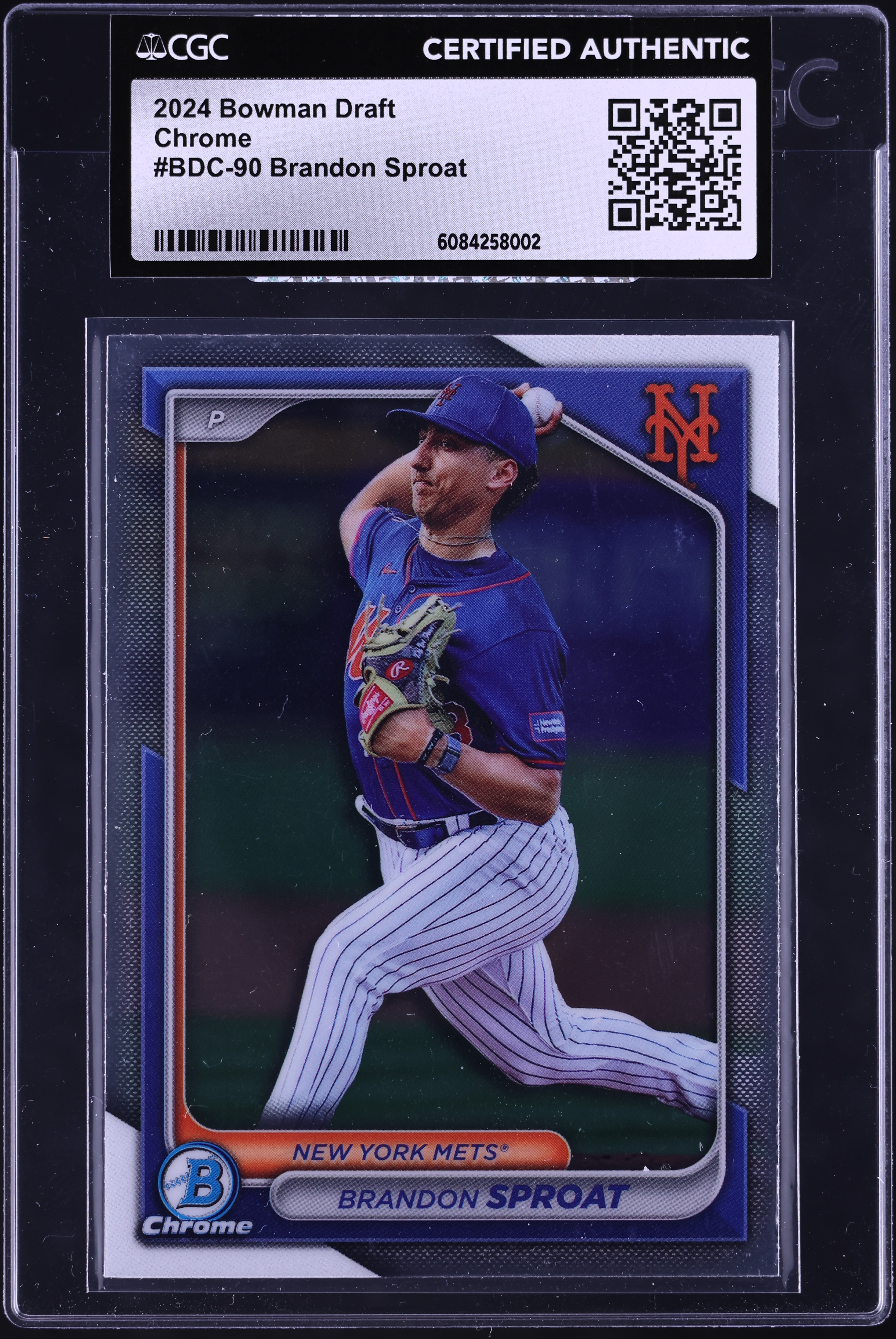 2024 Bowman Draft Chrome Brandon Sproat PROSPECT #BDC-90 CGC AUTH 