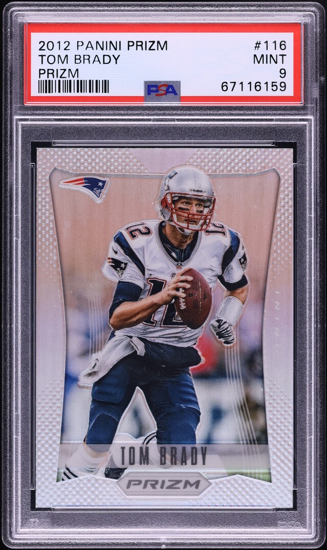 2012 Panini Prizm Silver Tom Brady #116 PSA 9 MINT