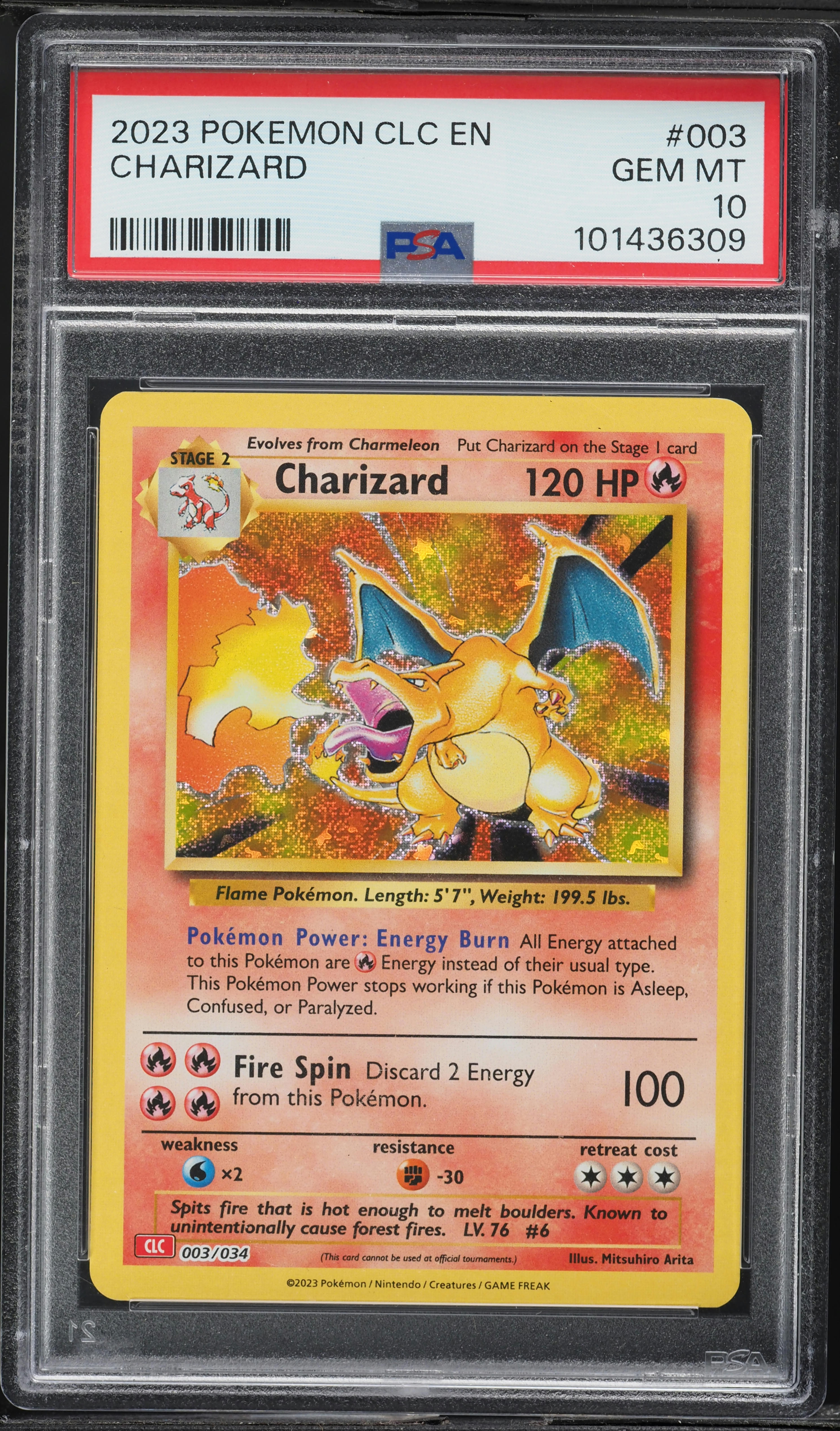 2023 Pokemon TCG Classic Collection Holo Charizard #3 PSA 10 GEM
