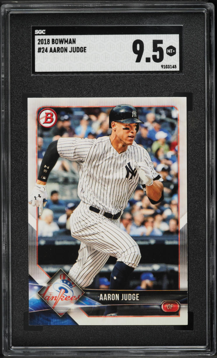 2018 Bowman Aaron Judge #24 SGC 9.5 MINT+