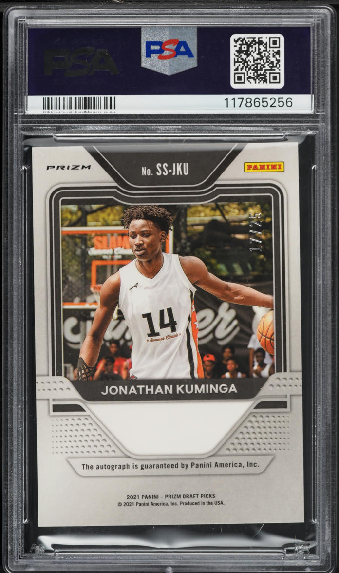 2021 Panini Prizm Sensational Blue Ice Jonathan Kuminga ROOKIE