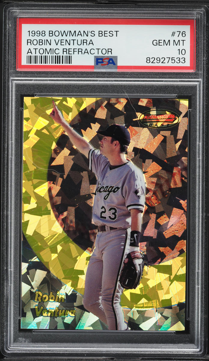1998 Bowman's Best Atomic Refractor Robin Ventura #76 PSA 10 GEM MINT