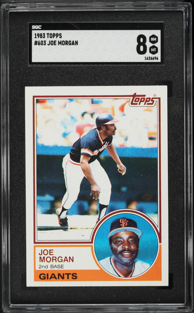 1983 Topps Joe Morgan #603 SGC 8 NM-MT