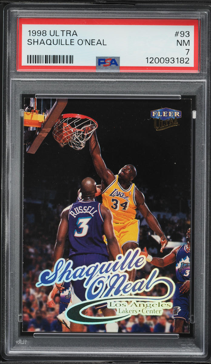 1998 Ultra Basketball Shaquille O'Neal #93 PSA 7 NRMT