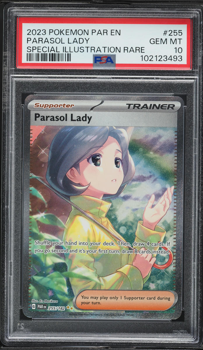 2023 Pokemon Scarlet & Violet Paradox Rift SIR Parasol Lady #255 PSA 10 GEM MINT
