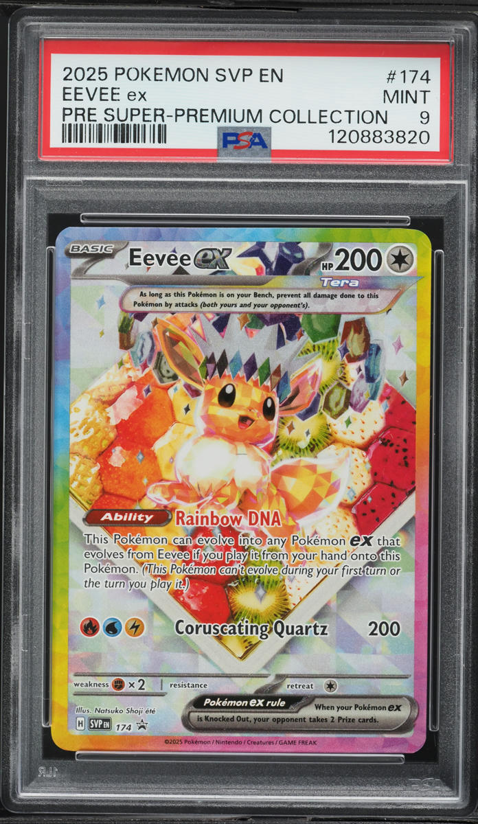 2025 Pokemon SV Promo Prismatic Evolutions Premium Full Art Eevee ex #174 PSA 9 MINT