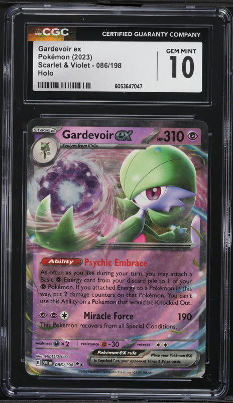2023 Pokemon Scarlet & Violet Holo Gardevoir ex #86 CGC 10 GEM MINT