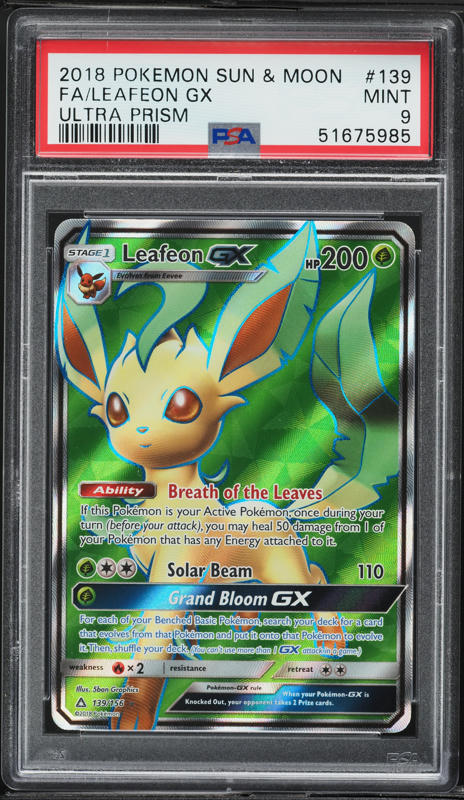 leafeon gx pokemon card TCG - SM5S - 012/066 (RR) and a Code Card to unlock a playable deck in the Pokmon Trading Card Game Online SV46/SV94 Leafeon GX | Rare