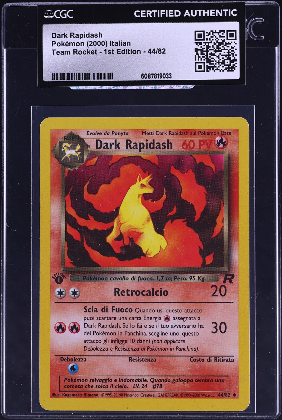 1995 rapidash pokemon card value Rapidash main image 0