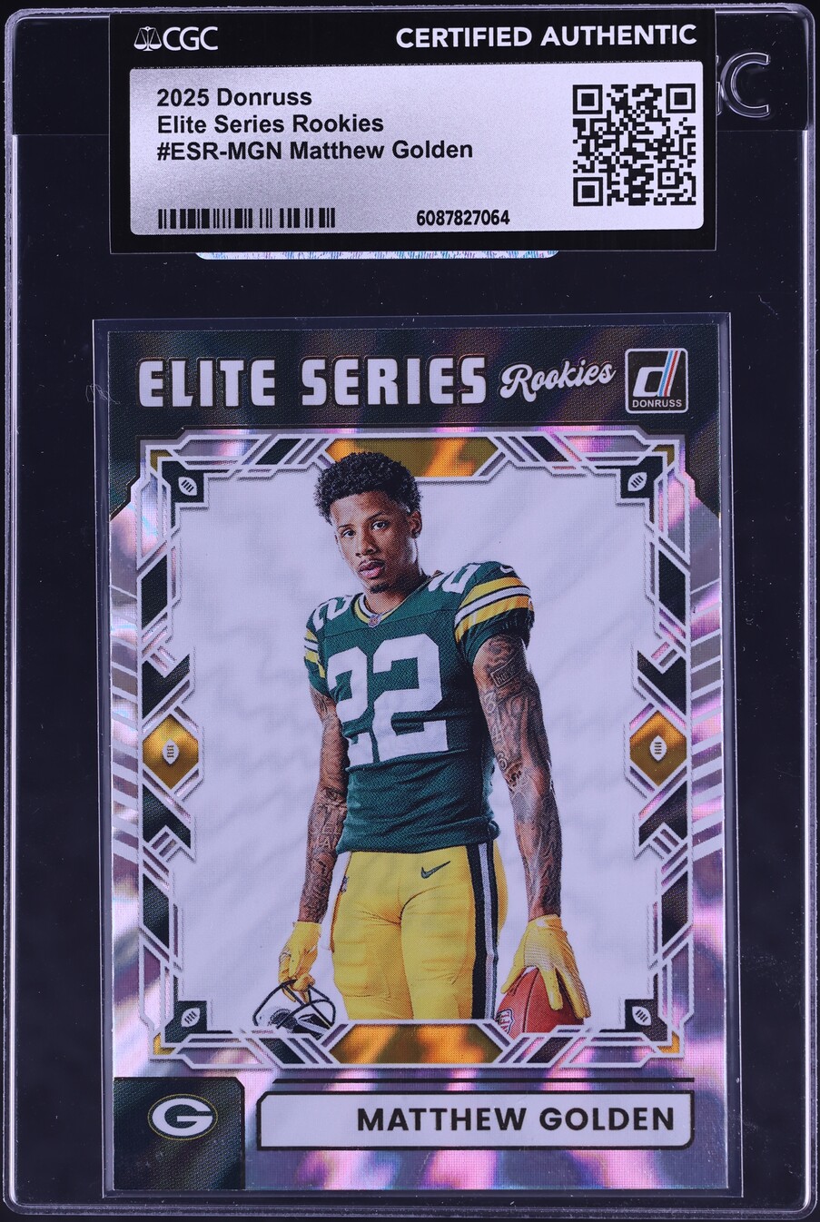 2025 Donruss Elite Series Matthew Golden ROOKIE #ESR-MGN CGC AUTH