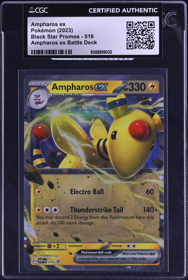 2015 Pokemon XY Ancient Origins Holo Ampharos EX #27 CGC 7.5 NRMT+ on  Fanatics Collect