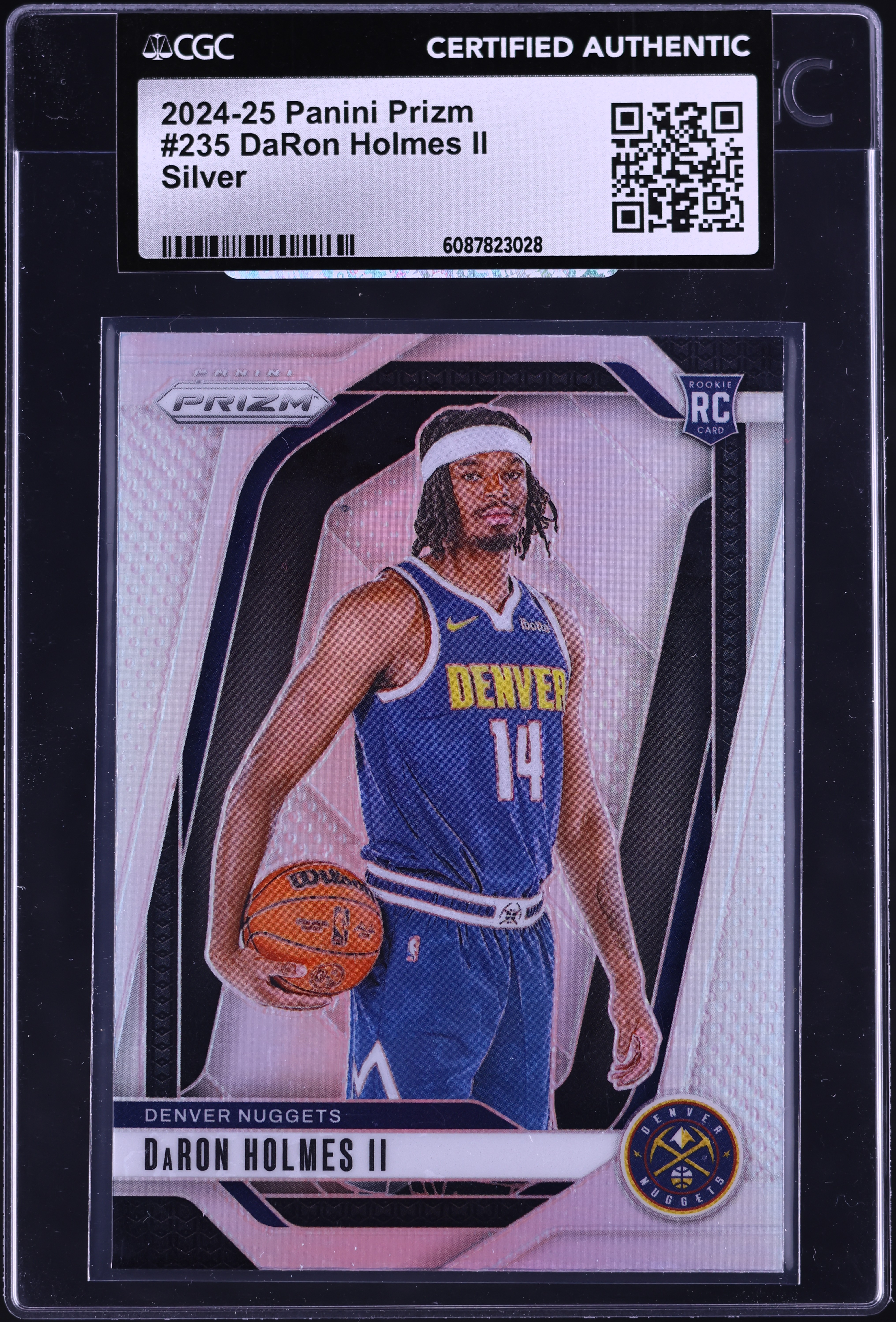 2024 Panini Prizm Silver DaRon Holmes II ROOKIE #235 CGC AUTH on