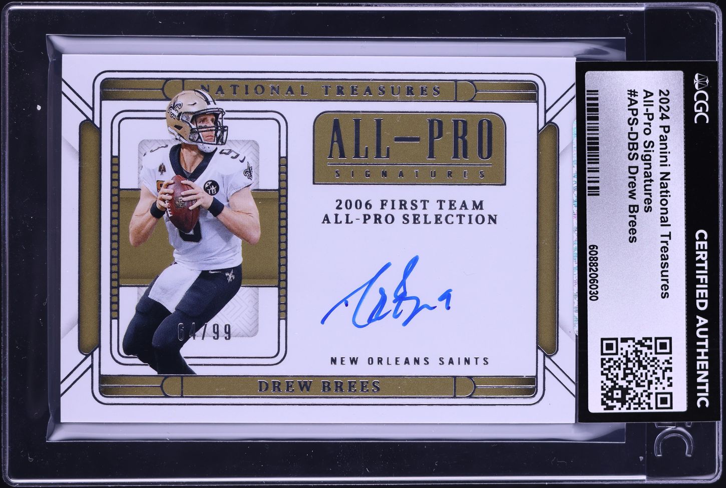 2024 National Treasures All Pro Signatures Drew Brees AUTO /99