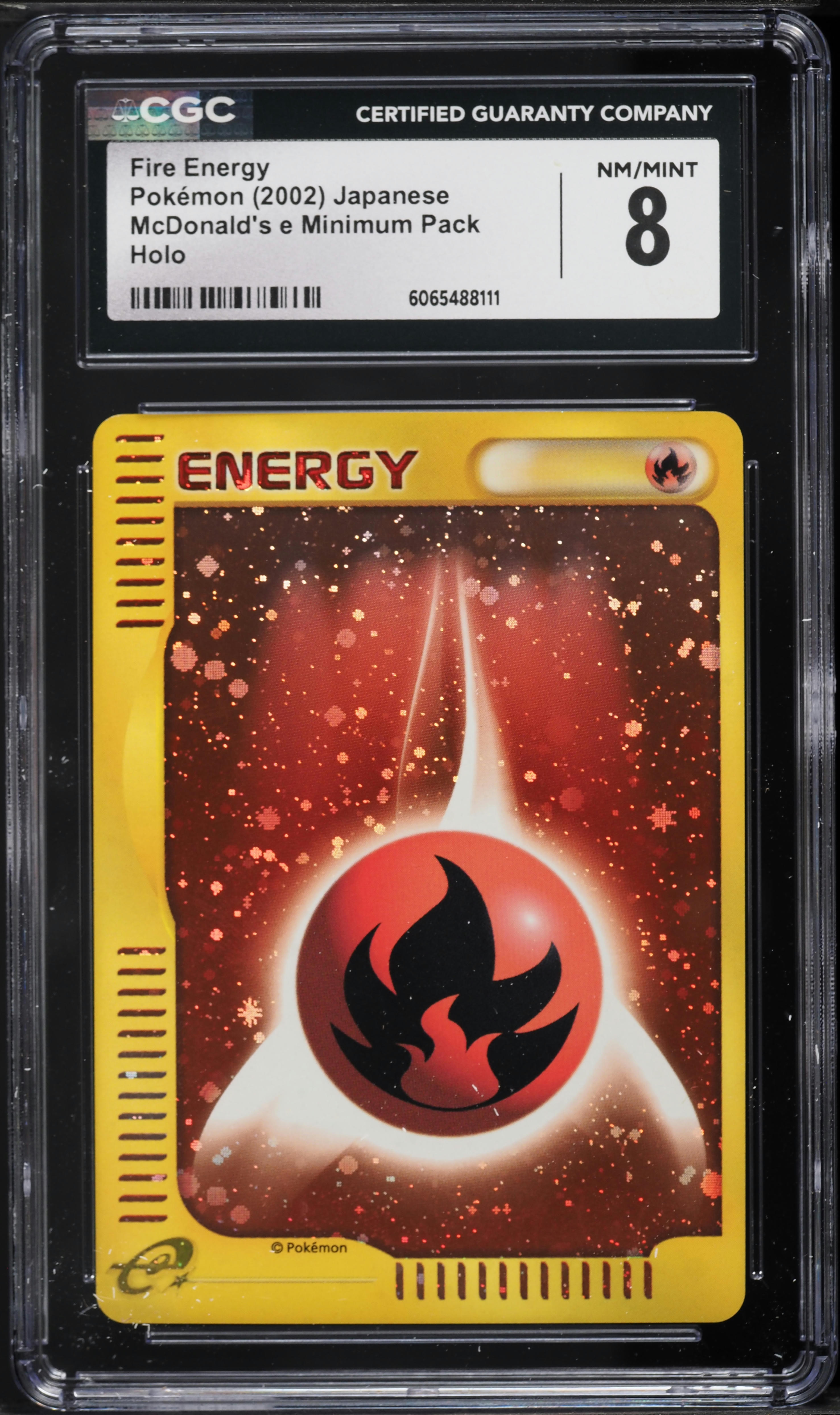ファイヤー　カードe 2002 Pokemon Japanese McDonald's e Minimum Pack Holo Fire Energy