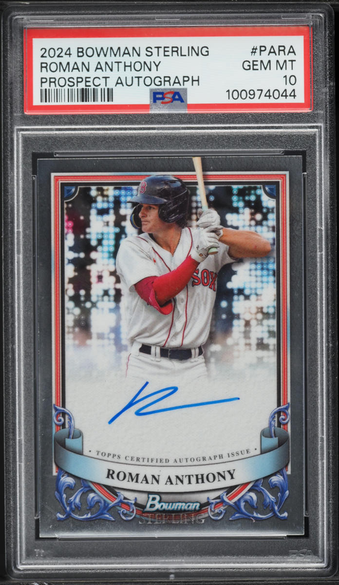 2024 Bowman Sterling Roman Anthony PROSPECT AUTO #PA-RA PSA 10 GEM MINT