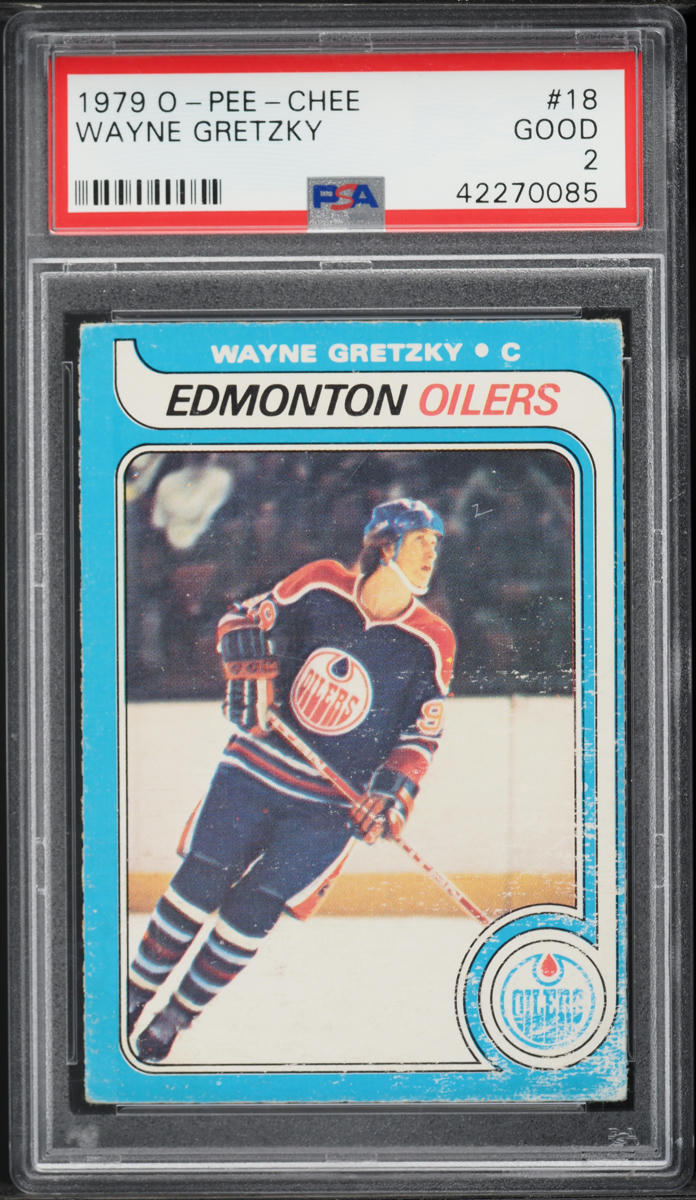 1979 O-Pee-Chee Hockey Wayne Gretzky ROOKIE #18 PSA 2 GD