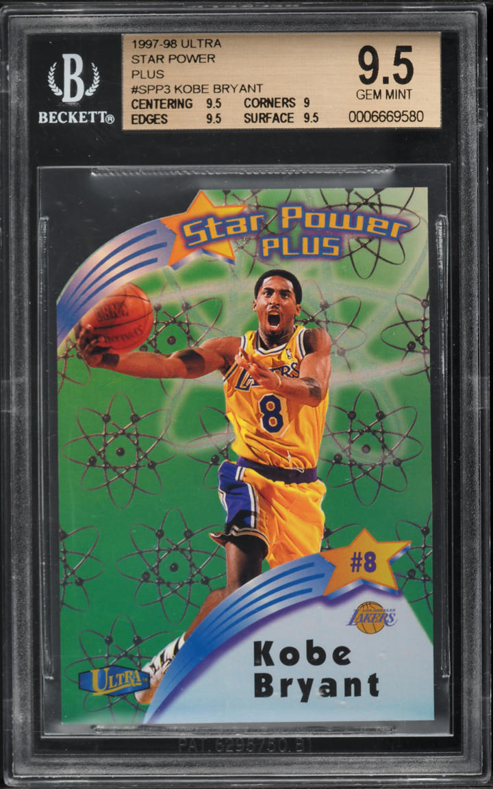 1997 Ultra Star Power Plus Die-Cut Kobe Bryant #SPP3 BGS 9.5 GEM MINT