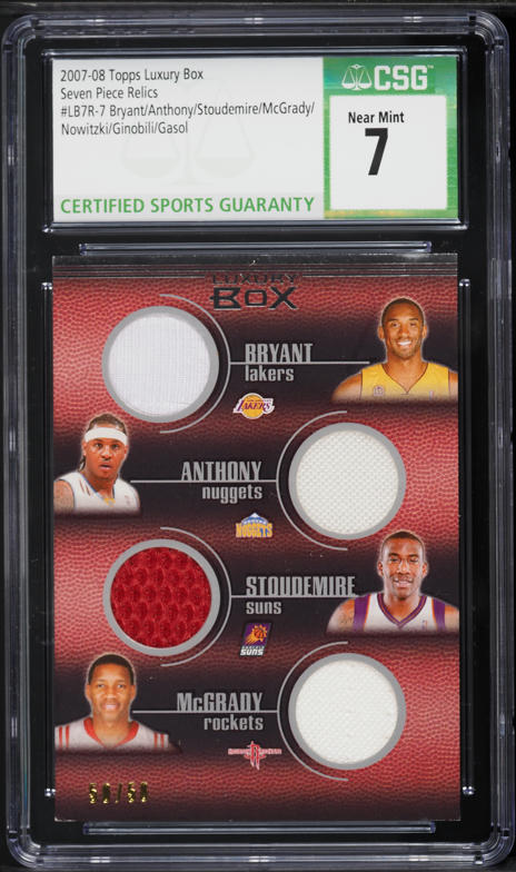 2001 Upper Deck Classic Duals Game Kobe Bryant Tracy McGrady PATCH