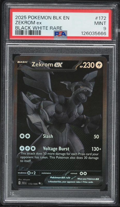 2025 Pokemon Japanese SV Black Bolt SAR Zekrom ex #169 PSA 10 GEM