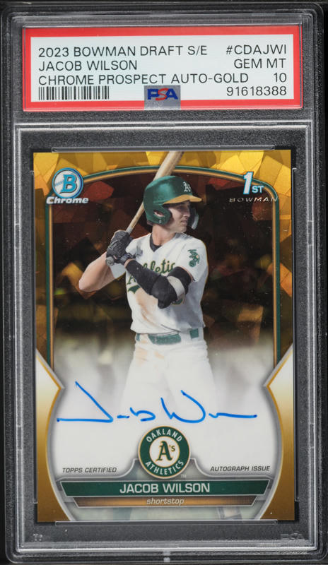 2025 Topps Jacob Wilson ROOKIE #314 PSA 10 GEM MINT on Fanatics 