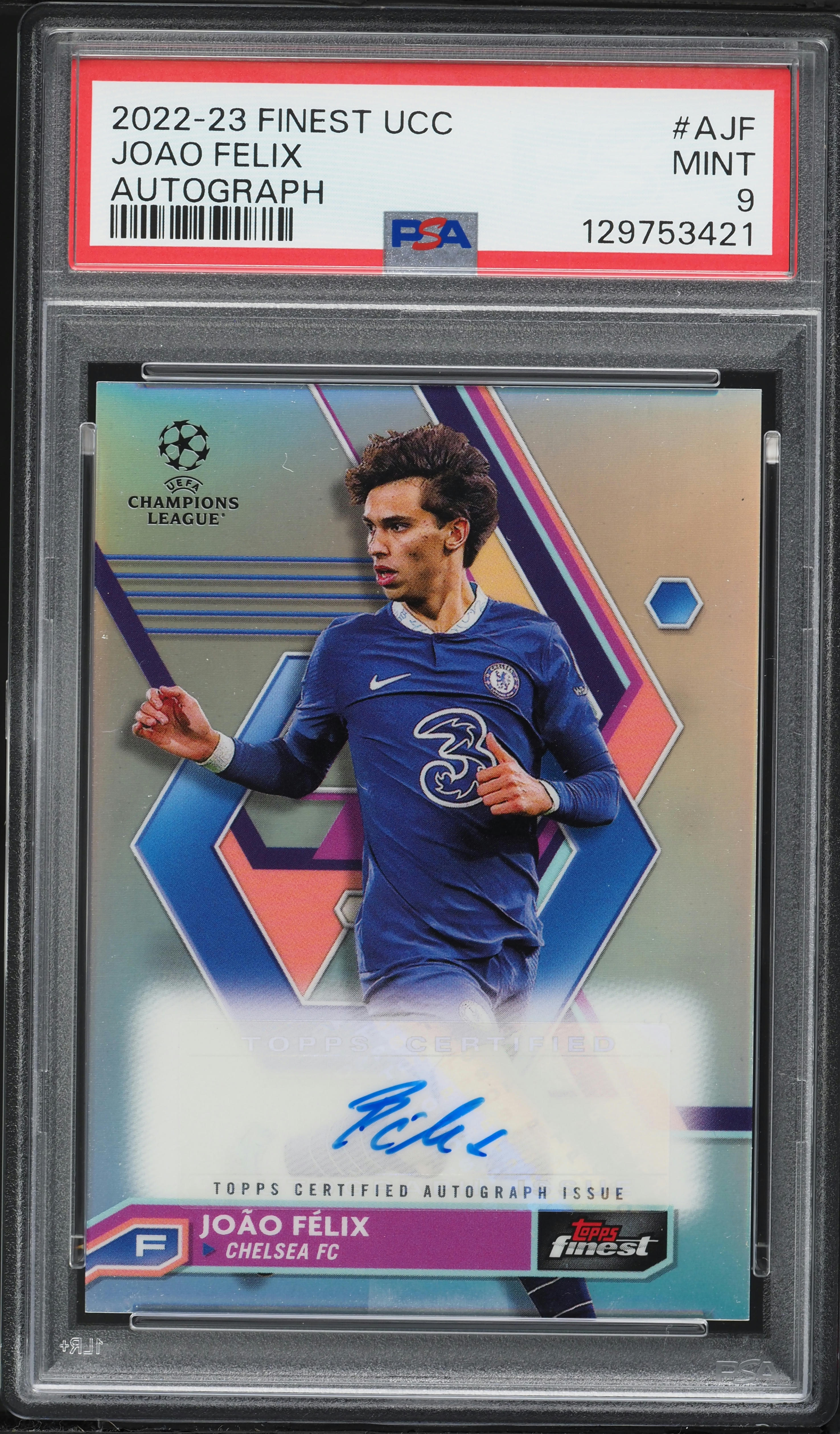2022 Finest UEFA Club Competitions Joao Felix AUTO #A-JF PSA 9