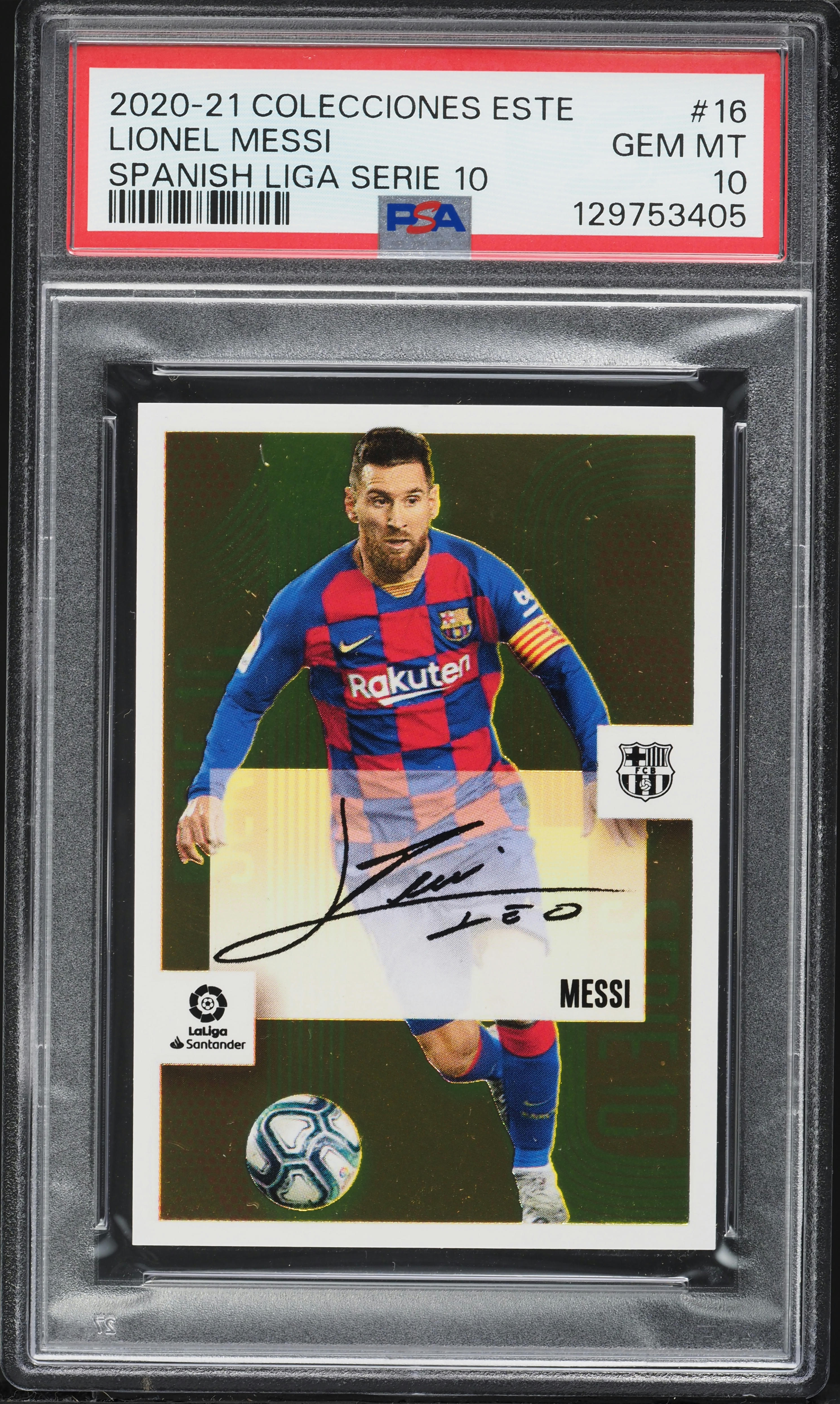 2020 Panini Colecciones Este Spanish LaLiga Serie 10 Lionel Messi