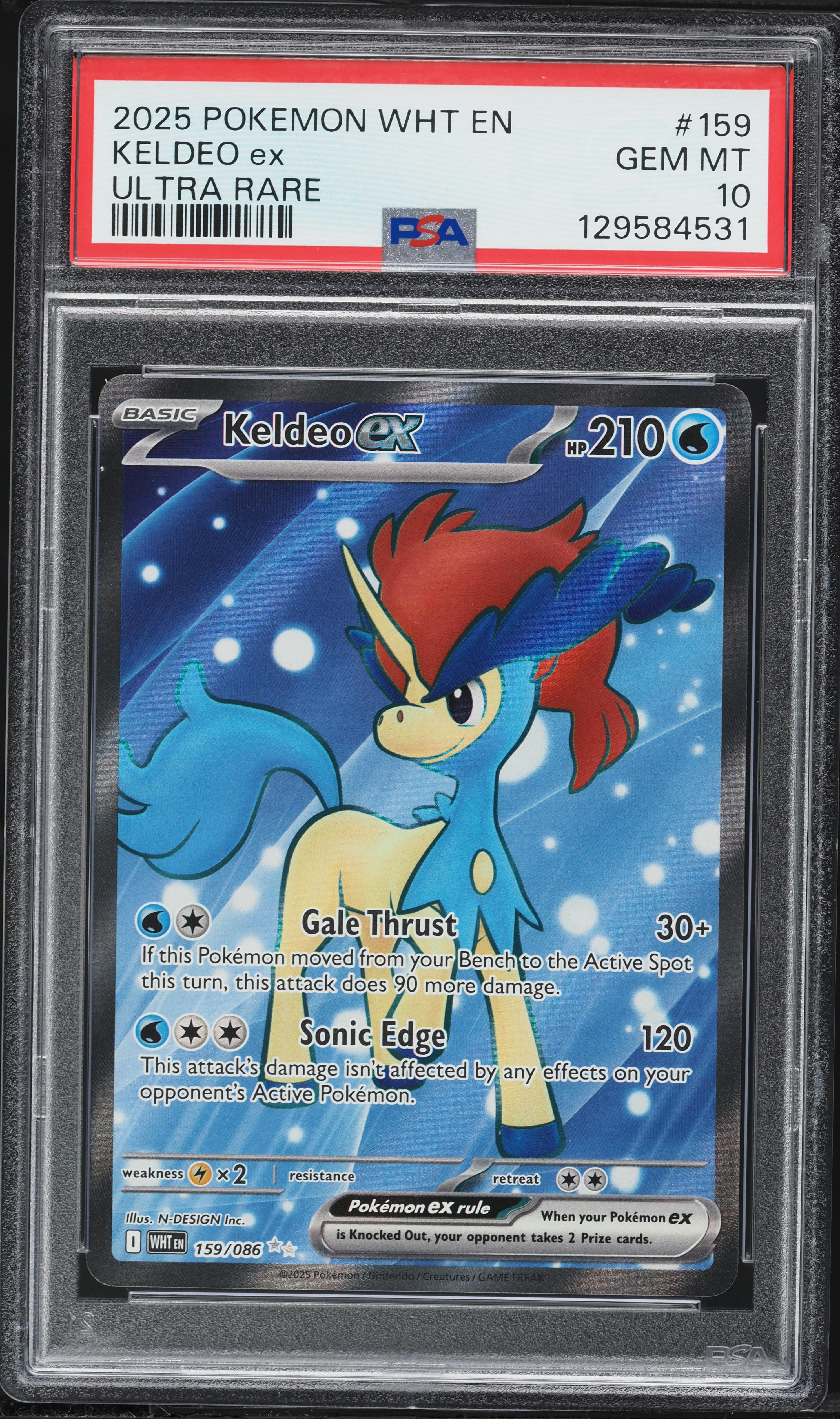 PSA10 2025 ポケモン Keldeo ex #169 特別アートレア PSA10 2025 ポケモン Keldeo ex #169 特別アートレア 2025 Pokemon