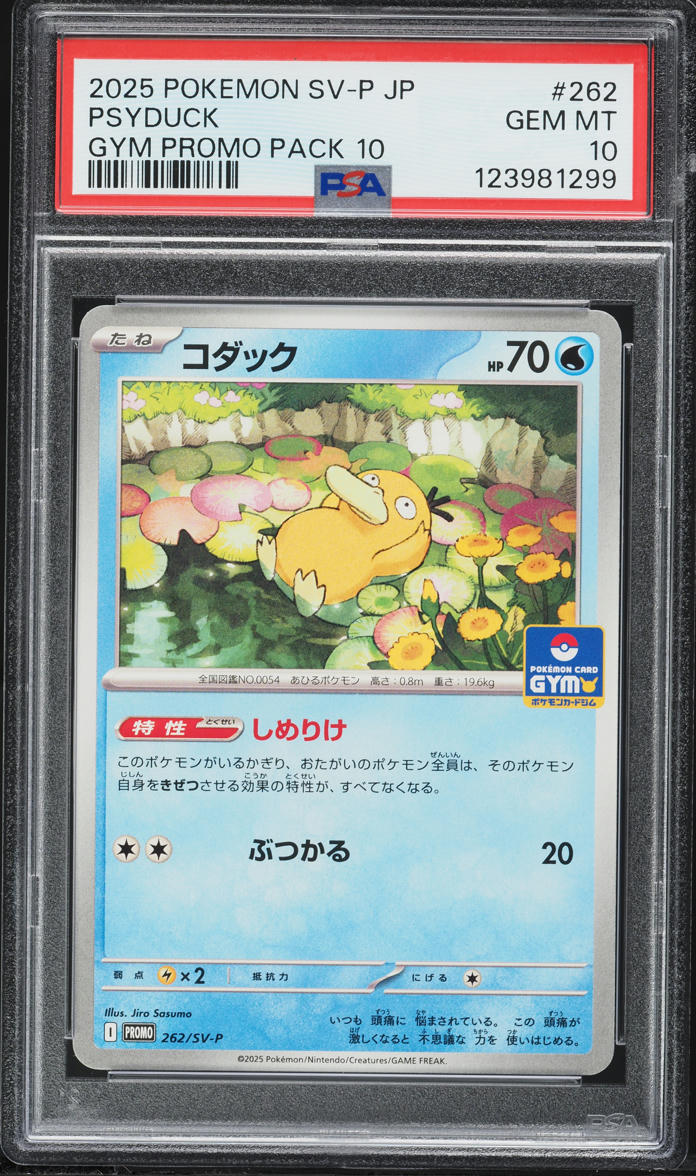 2025 Pokemon Japanese Scarlet & Violet Promo Gym Pack 10 Psyduck