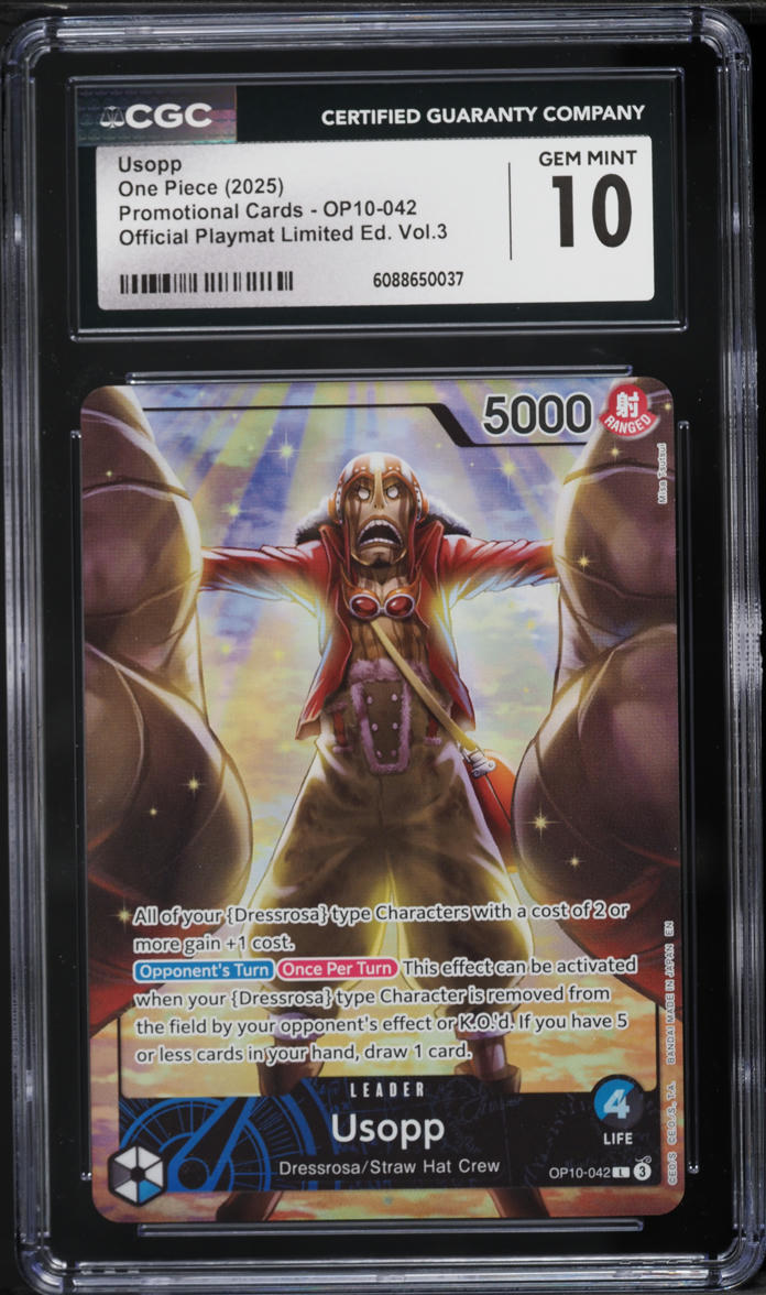 2025 One Piece Promo Official Playmat Limited Edition Vol. 3 Usopp