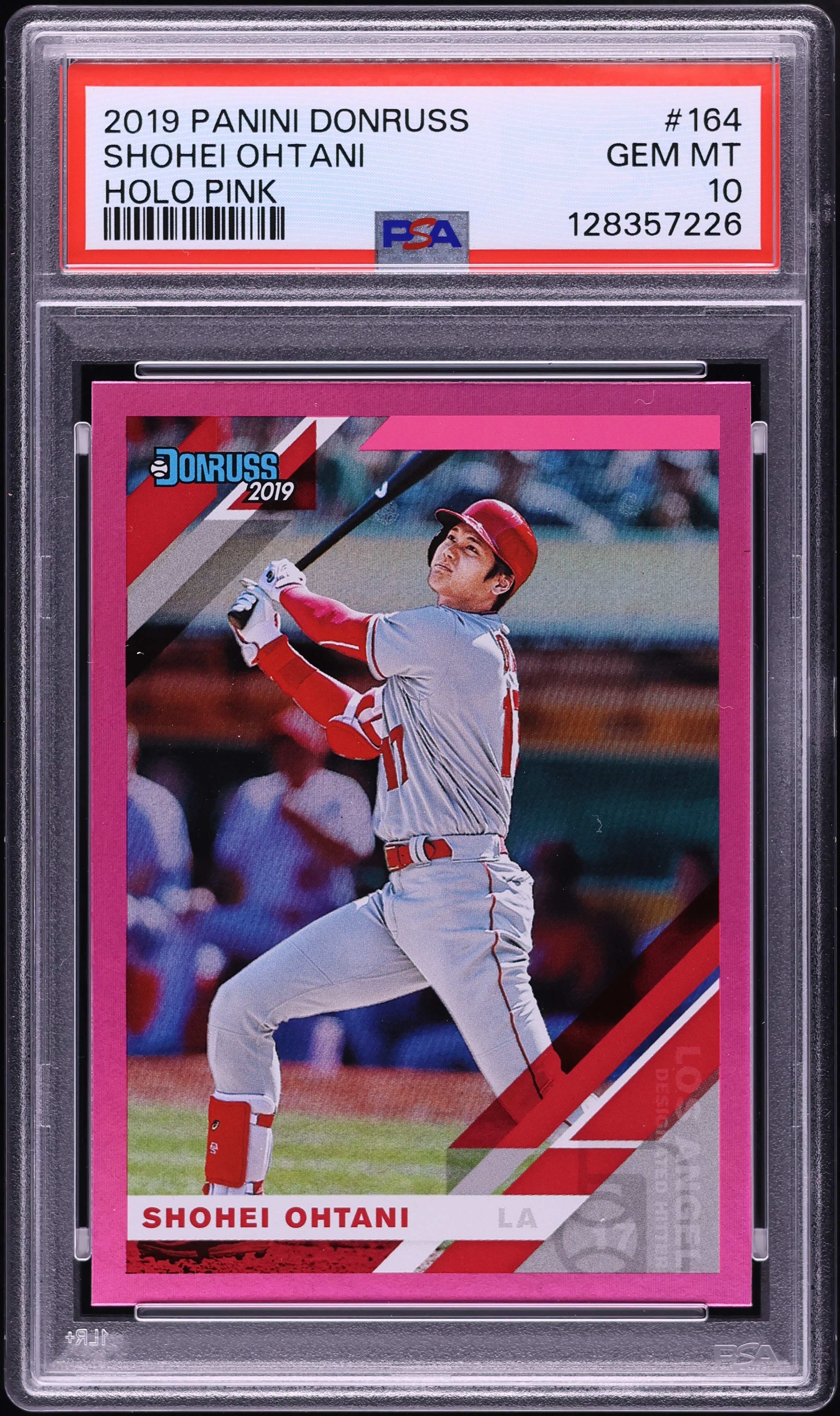 2019 Donruss Holo Pink Shohei Ohtani #164 PSA 10 GEM MINT on