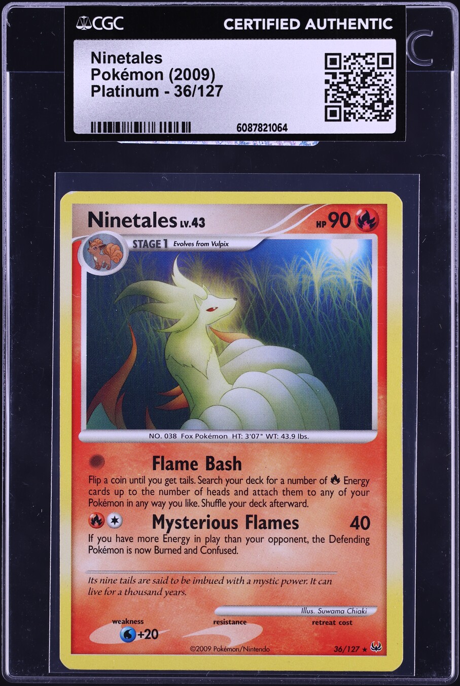 2009 Pokemon Platinum Ninetales #36 CGC AUTH on Fanatics Collect 2009 Pokemon Platinum Ninetales #36 CGC AUTH on Fanatics Collect