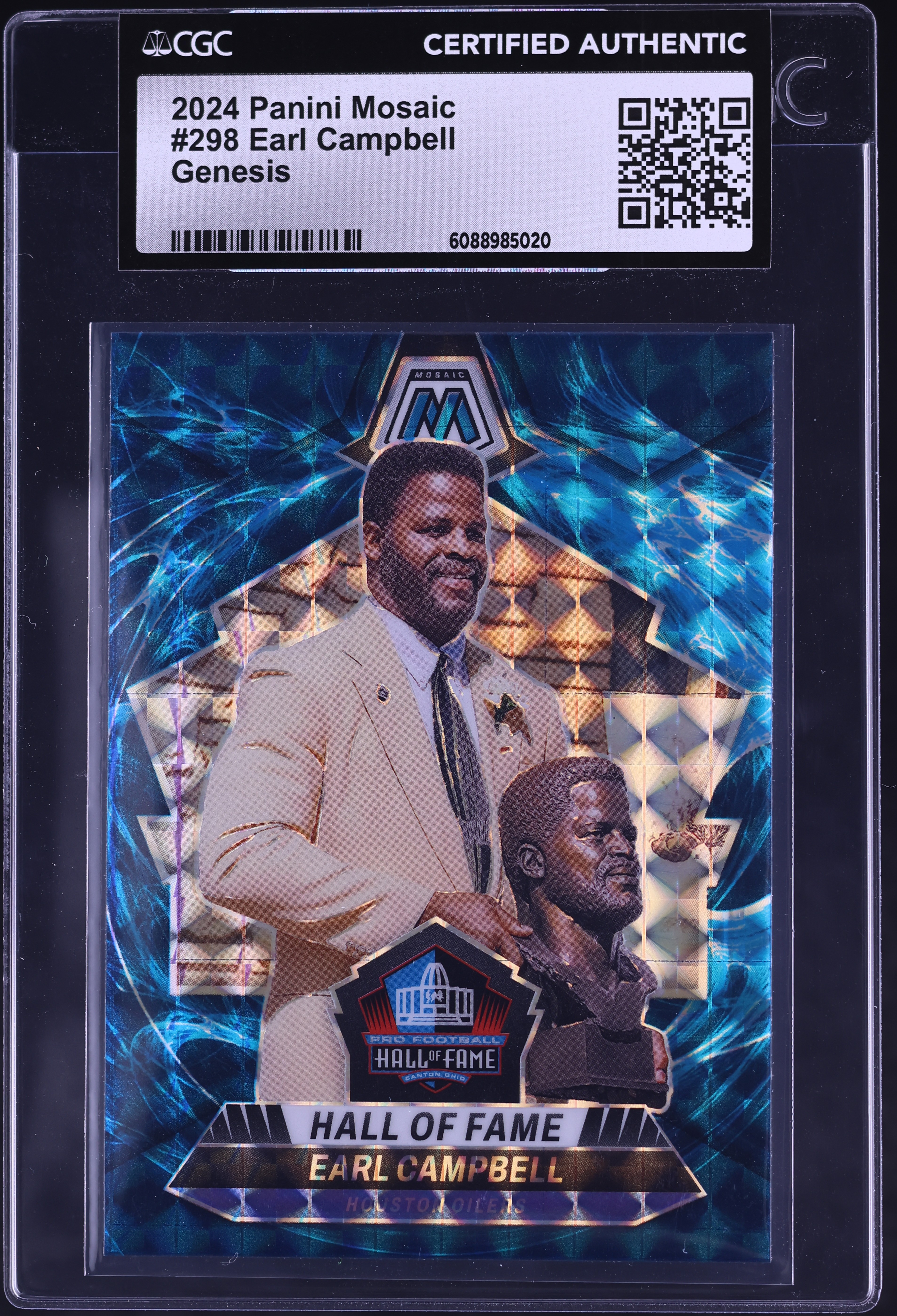 2024 Panini Mosaic Genesis Earl Campbell #298 CGC AUTH on Fanatics