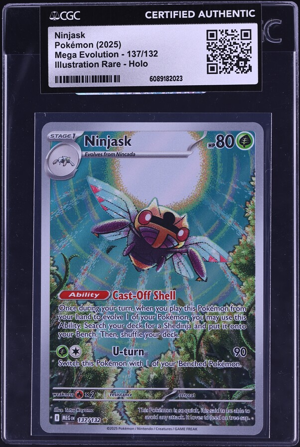 2025 Pokemon Mega Evolution IR Ninjask #137 CGC AUTH
