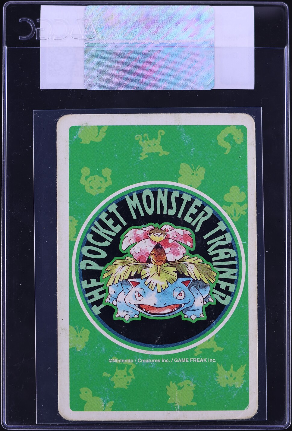 1996 Pokemon Japanese Playing Cards Green 8 Of Spades Kadabra CGC